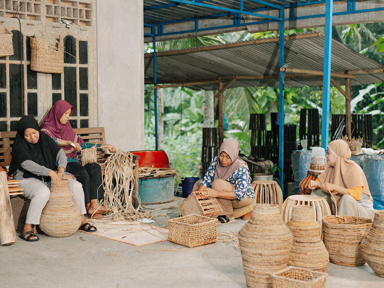 We design and create handicraft products. Our focus is to empower gender equality, support community development, and promote environmental sustainability